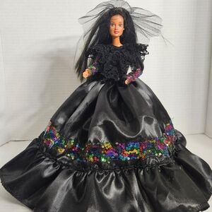 Black seaquin doll dress